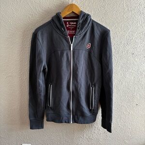 FourLaps x Peloton Full Zip Hoodie Sweatshirt Jacket Mens Gray